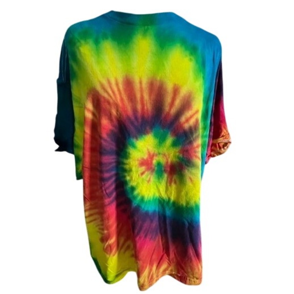 Colortone Tie Dye T Shirt Unisex XL Multicolor Rainbow Spiral Psychedelic Tee